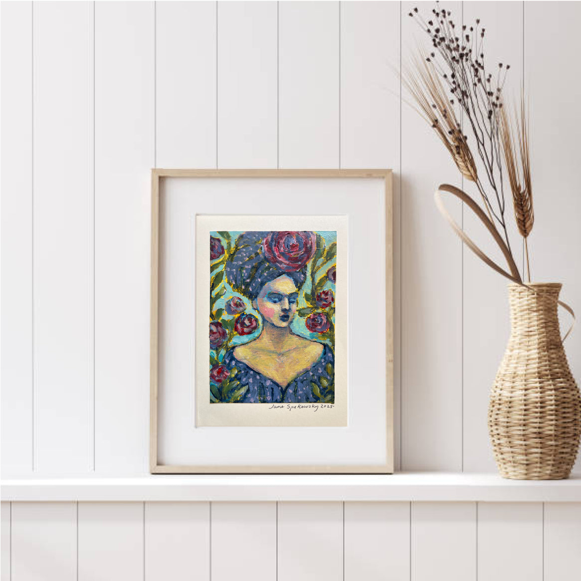 Garden Portrait ~ Original Art Card #2