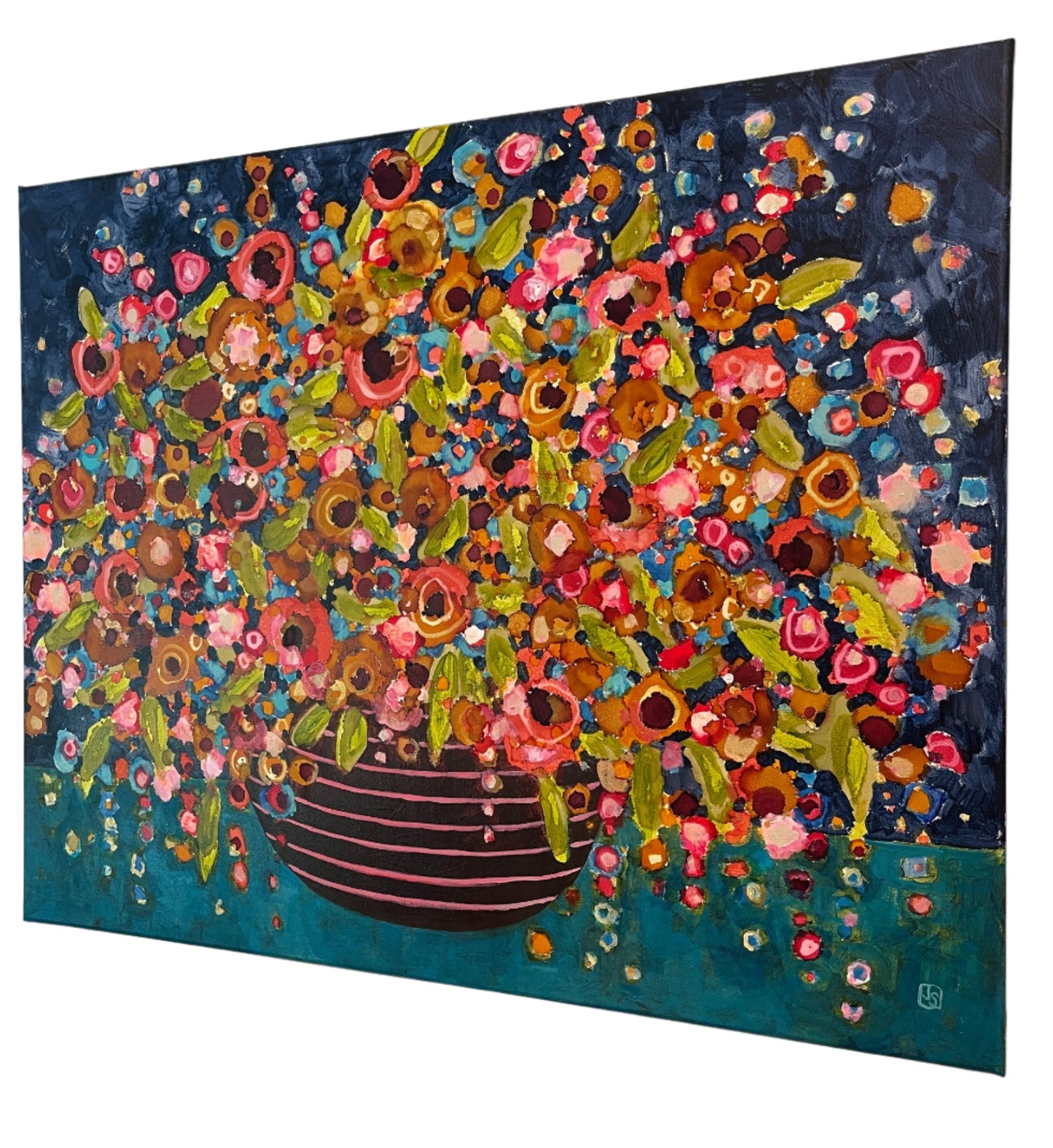 Color Explosion Floral Painting