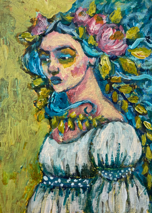 Blue Romance ~ Original Art Card #1