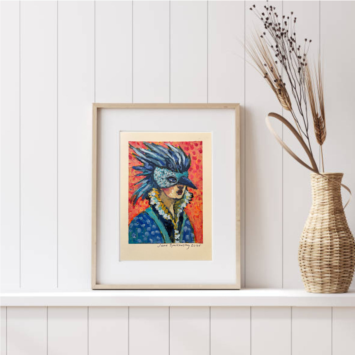 Bird Lady ~ Original Art Card #3