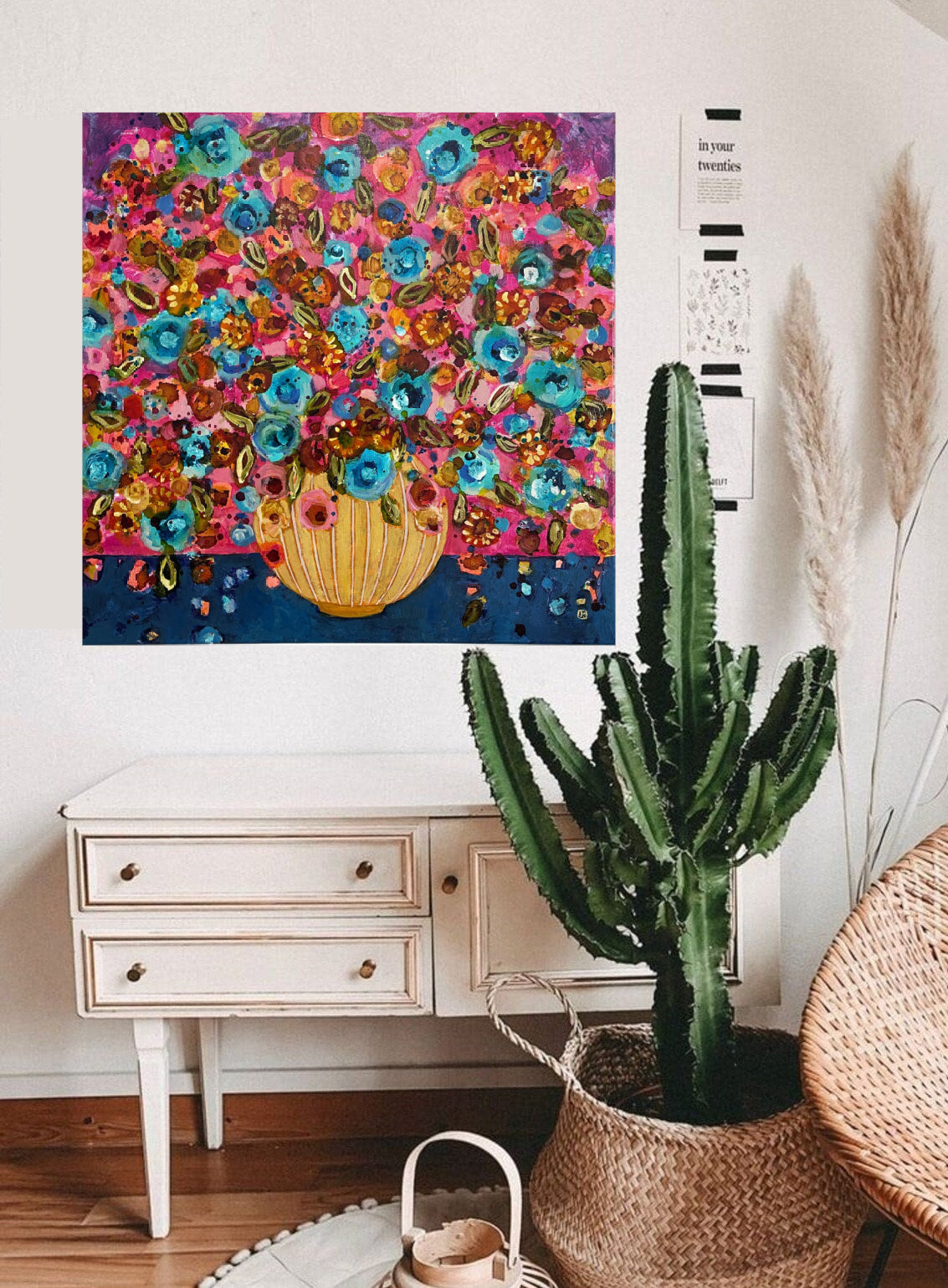 Floral B L I S S Painting